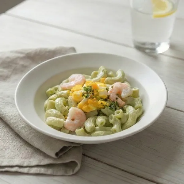 海老とアボカドのマカロニサラダ