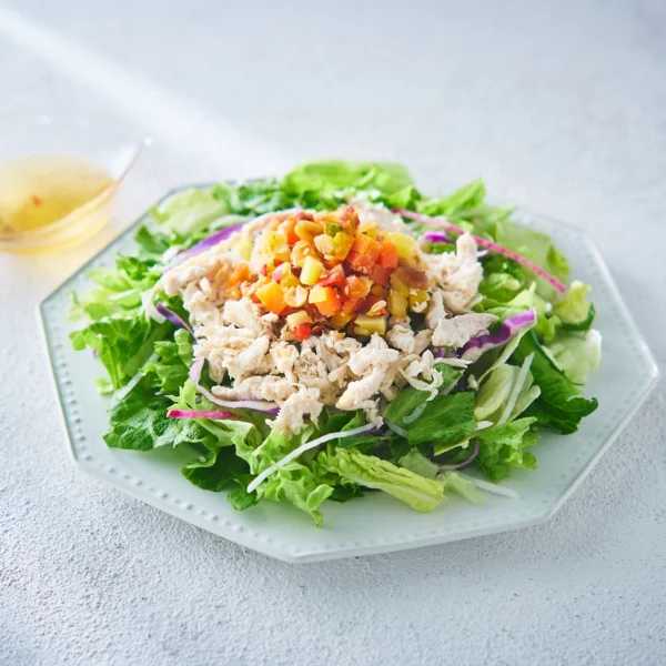 1/2日分野菜 みつせ鶏のサラダ