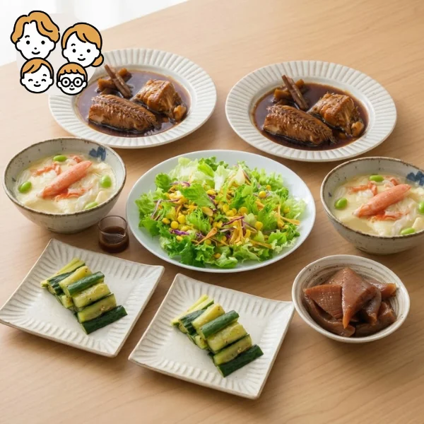 ほっけごぼう煮の和風主菜・副菜セット (ファミリー)