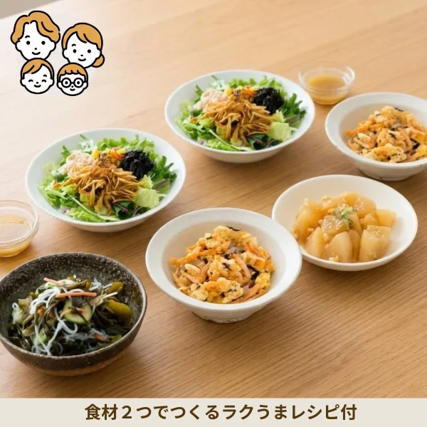 揚げごぼうサラダの和風副菜セット (ファミリー)