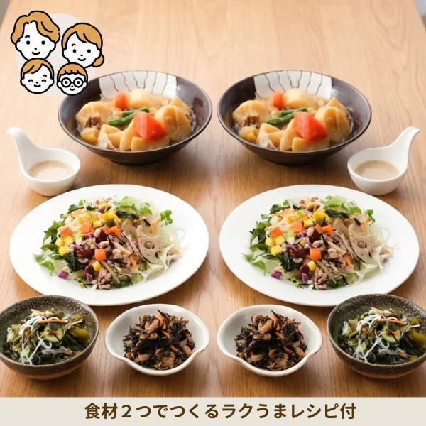 肉じゃがとたっぷり野菜の副菜セット (ファミリー)