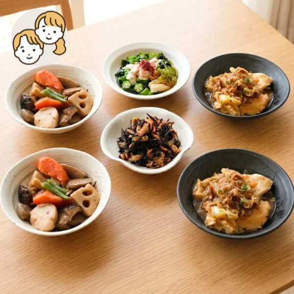 肉豆腐と筑前煮の和風主菜・副菜セット (大人2人)