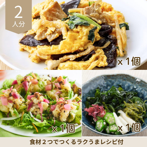 夏を味わう和と中華の副菜セット (2人分)