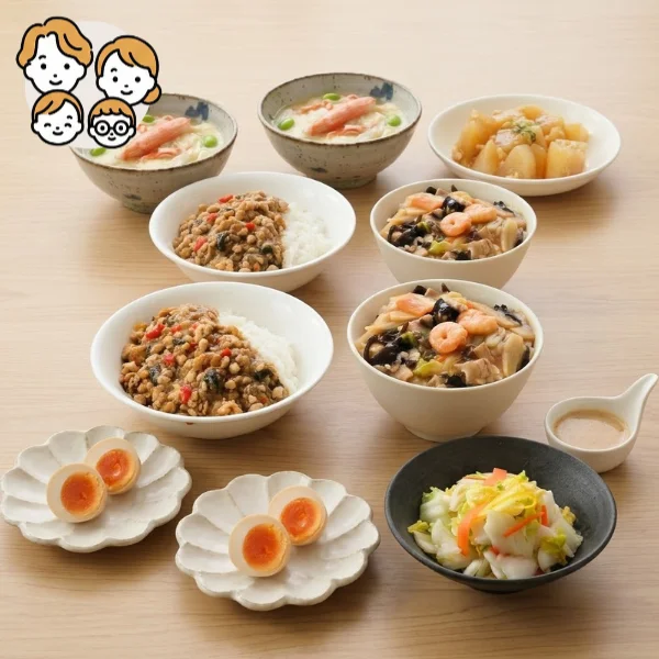 中華とエスニックの彩り主菜・副菜セット (ファミリー)