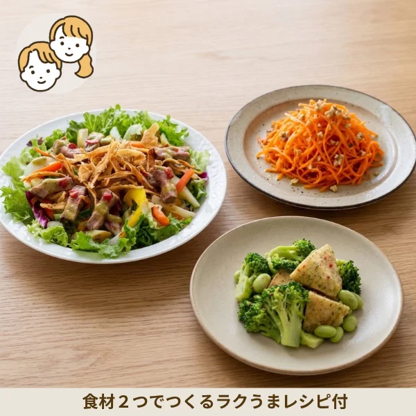 ごちそうサラダの彩り副菜セット (大人2人)
