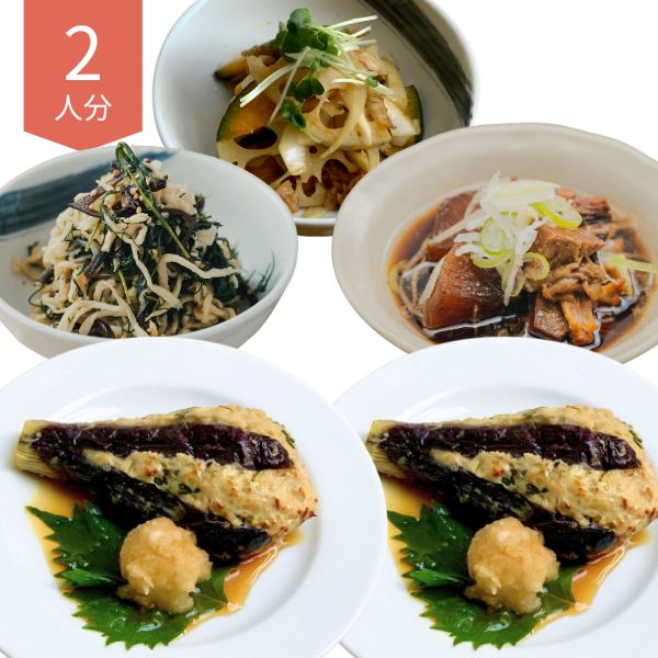 べじはん10/4-10/8主食・副菜献立（2人分）