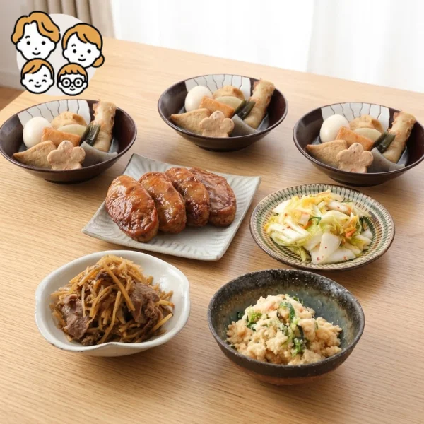 おでんと牛肉きんぴらの主菜・副菜セット (ファミリー)