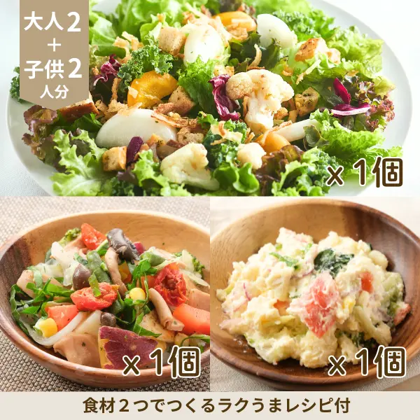 冬野菜サラダの洋風副菜セット (4人分)