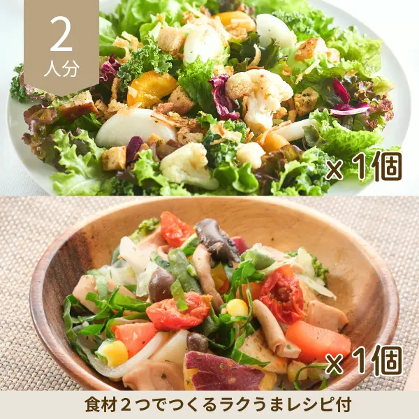 冬野菜サラダの洋風副菜セット (2人分)