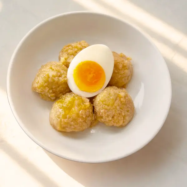 自家製豆腐のふわふわつくね