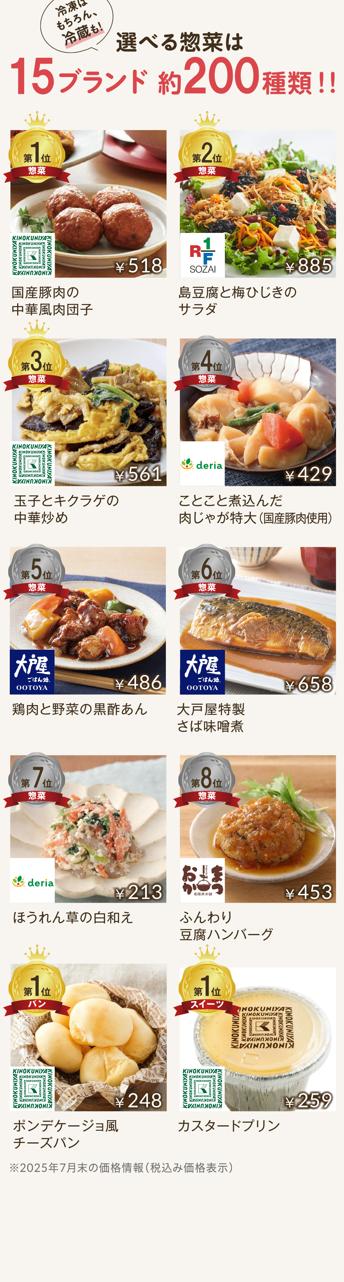 冷凍はもちろん冷蔵も選べる